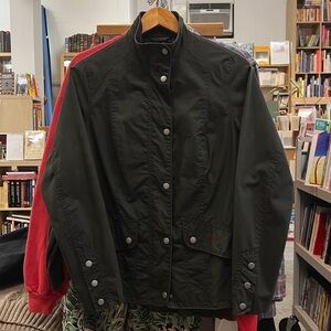 Barbour Ferndown Wax Jacket Dark Green Women’s Size 8 US